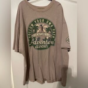 Disney Adventureland Brown Tee